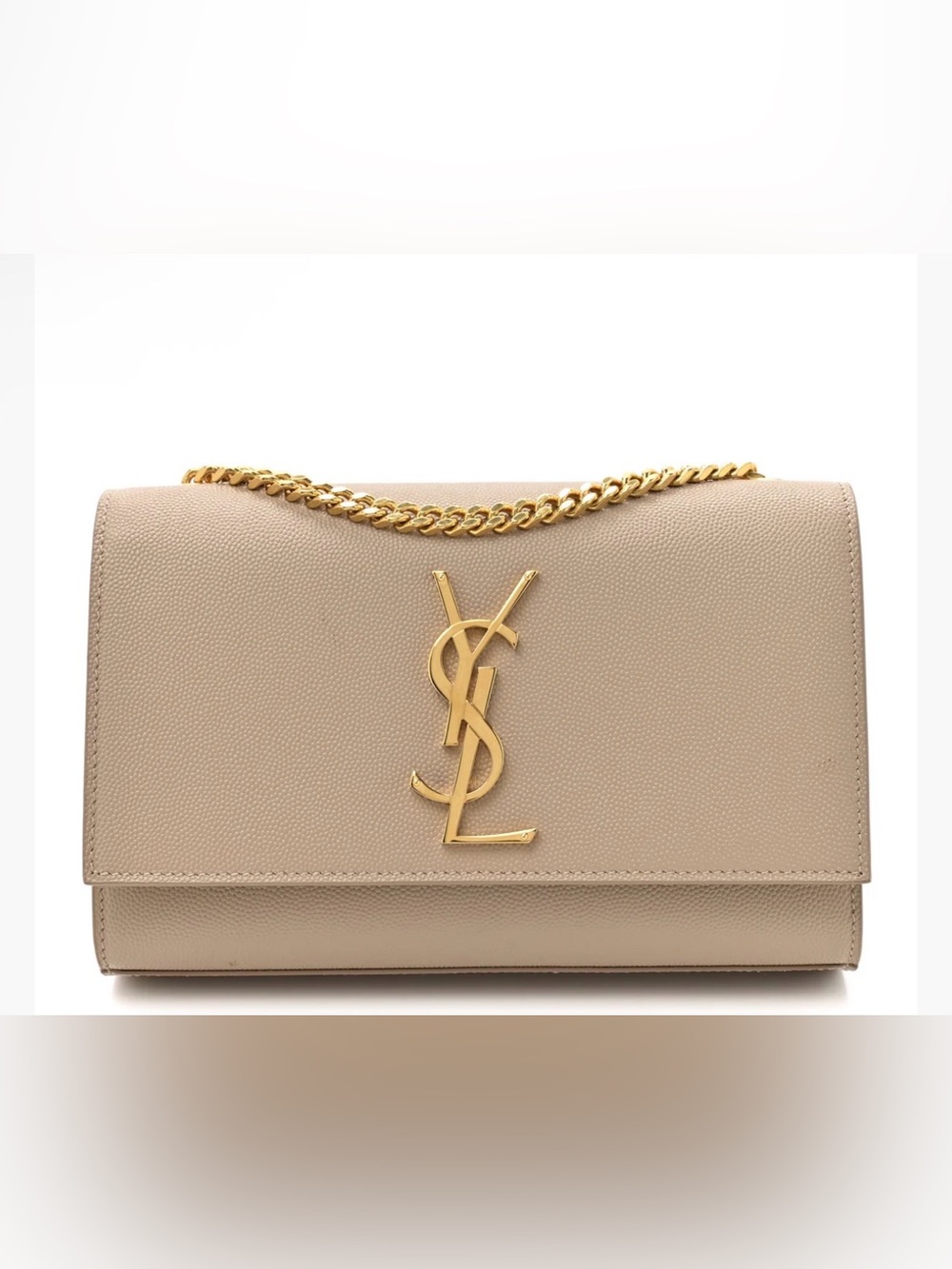 YSL Saint Laurent Small Monogram Kate bag Beige